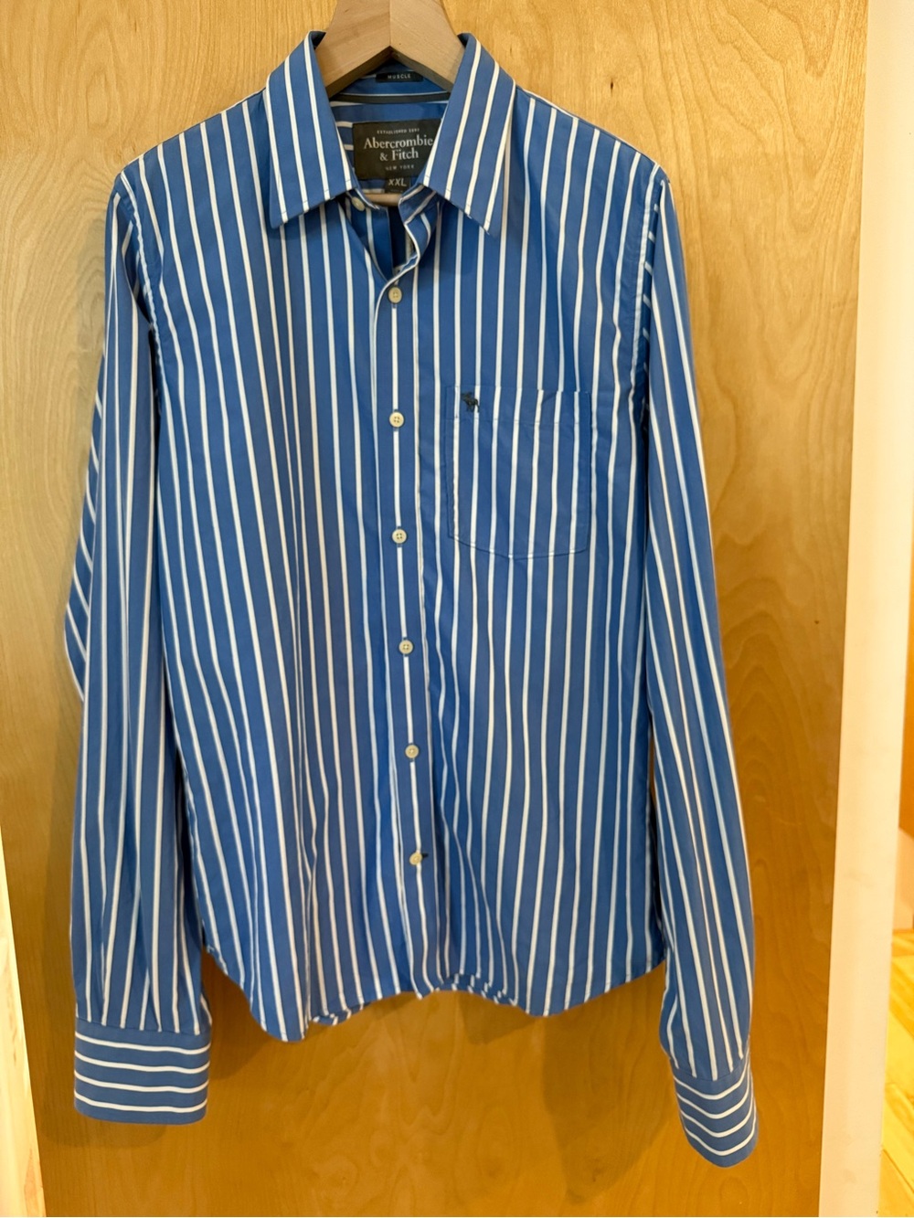 Abercrombie & Fitch Muscle Casual fit Button-Down woven shirt